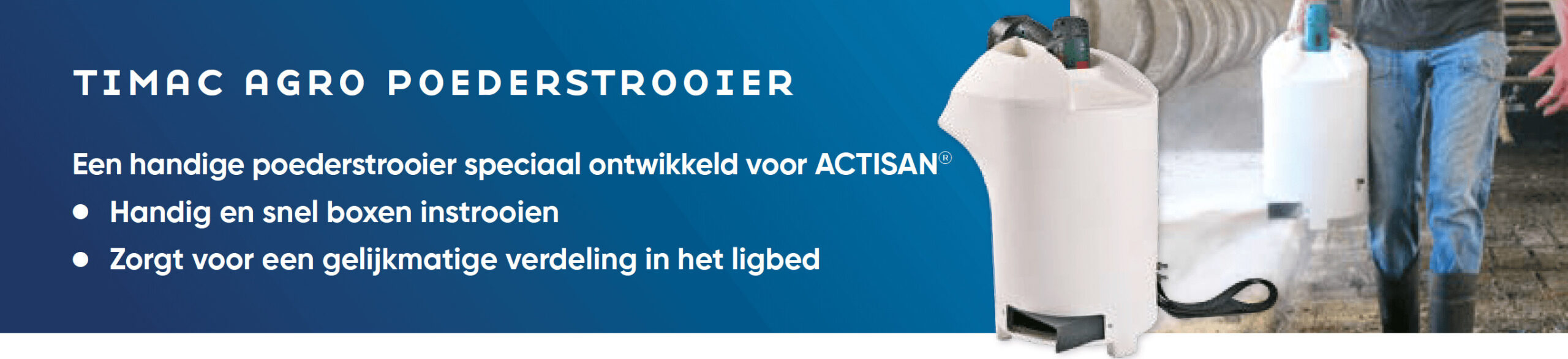 Timac Agro poederstrooier